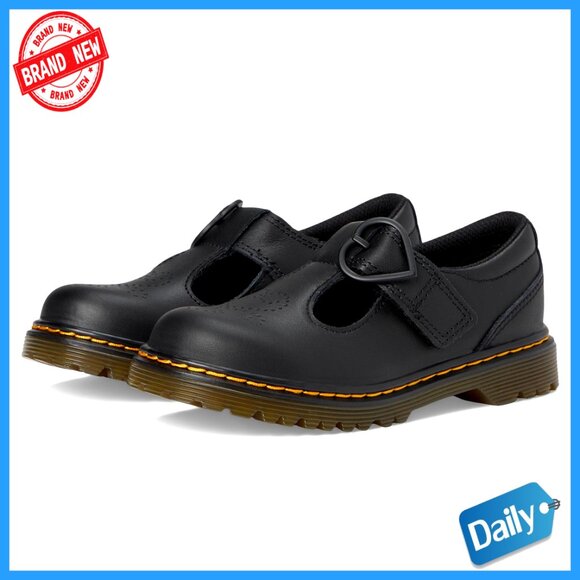 Kids Mary Jane Flats Leather Adjustable Strap Walking Shoes Size 1 Medium